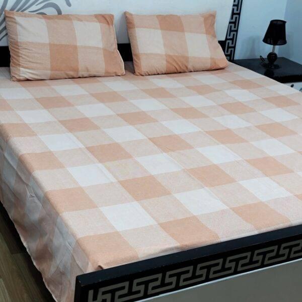 Square Pattern Export Quality Pure Cotton Bedsheet